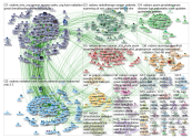 #radonc Twitter NodeXL SNA Map and Report for Wednesday, 13 March 2019 at 14:57 UTC